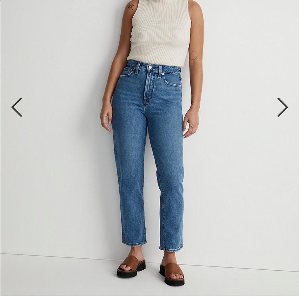 Madewell Curvy Perfect Vintage Straight Jeans in earlwood wash